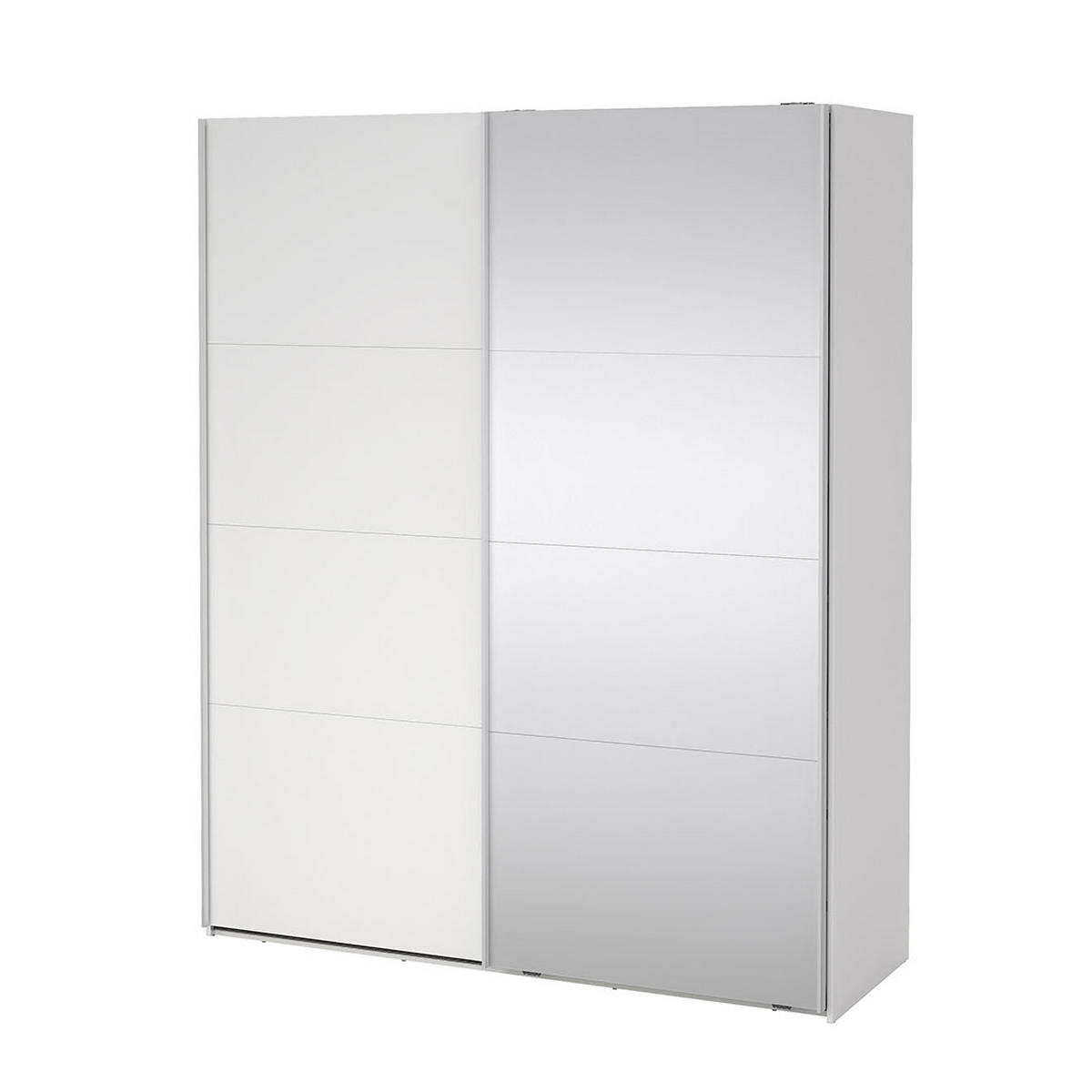 SCHIEBETÜRENSCHRANK, Catania, Weiß, Holzwerkstoff, 179 x 67 x 221 cm - Weiß, Holzwerkstoff (179/221/67cm) - ebuy24