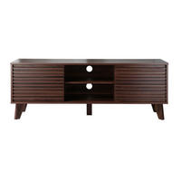 TV-MÖBEL mit Fronten in laminiertem Holz-Effekt fribourg 39/51,5/135 cm - Nussbaumfarben, Holzwerkstoff (39/51.5/135cm) - Calicosy