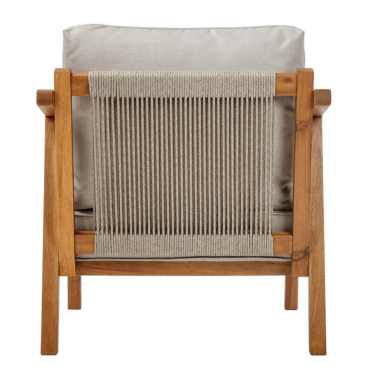 OUTDOOR-SESSEL Rope Island - Braun, Holzwerkstoff (80/69/70cm) - Butlers