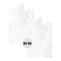 SATIN BETTWÄSCHE PLAIN - Weiß, Textil (140/200cm) - Schöner Wohnen