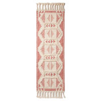 KELIM-TEPPICHLÄUFER Satara 66/200 cm - Rosa, Textil (66/200cm) - Homescapes