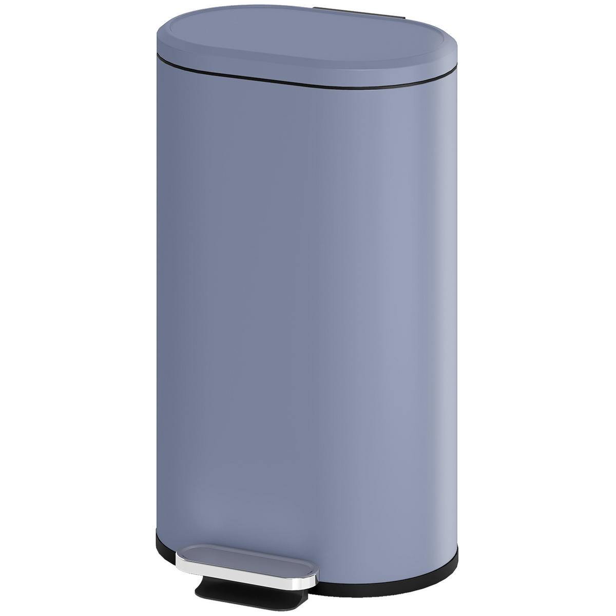 TRETEIMER Grau Soft-Close Pedal 30L - Grau, Kunststoff (36.5/61/31cm) - PANGIVO