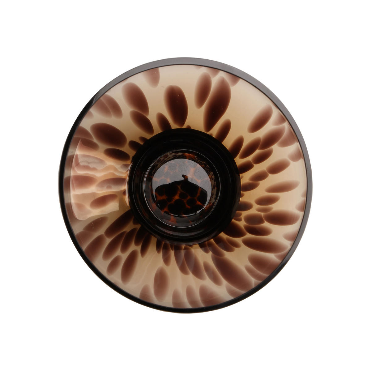 VASE Amber Rain, Glas, Metall, Braun, 40 cm - Braun, Glas (40cm) - Goebel