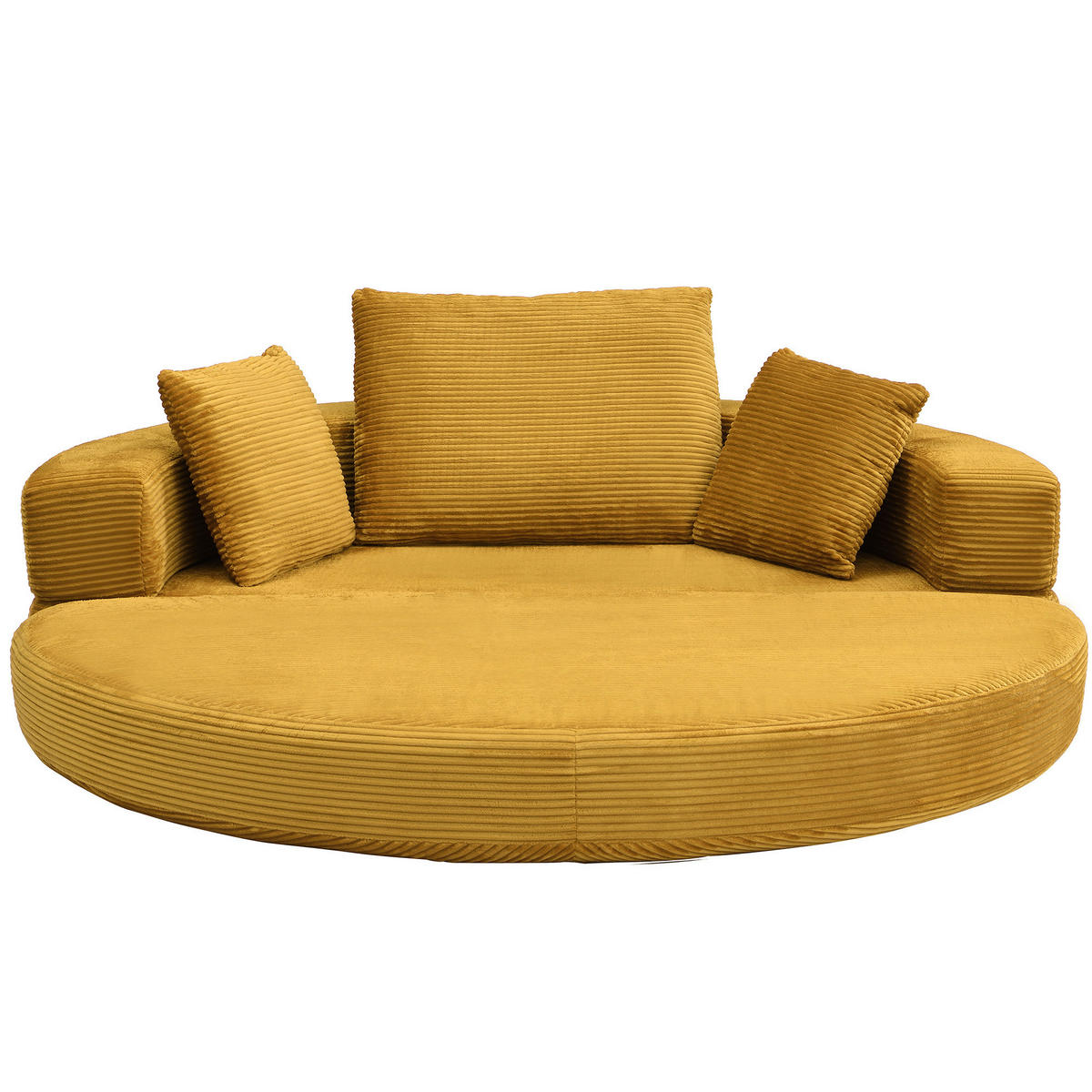 SCHLAFSOFA 173/176/40 cm aus Schaumstoff mit 2-in-1-Funktion Gelb - Gelb, Kunststoff (176/40/173cm) - Modenvie
