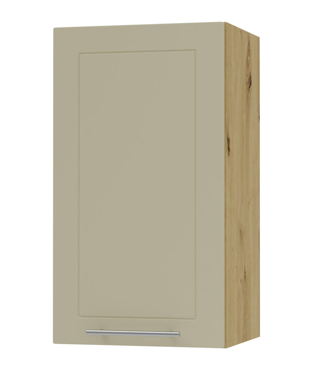 KÜCHENHÄNGESCHRANK Kvantum W2/40 Vanille Matt / Eiche Artisan Matt 40 / 32,5 / 72cm - Creme/Eiche Artisan, Holz/Holzwerkstoff (40/72/32.5cm) - Feldmann-Wohnen