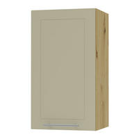 KÜCHENHÄNGESCHRANK Kvantum W2/40 Vanille Matt / Eiche Artisan Matt 40 / 32,5 / 72cm - Creme/Eiche Artisan, Holz/Holzwerkstoff (40/72/32.5cm) - Feldmann-Wohnen