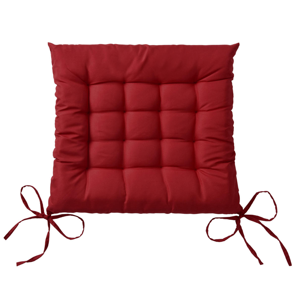 STUHLKISSEN Lea 40/40/5 cm Dunkelrot 4tlg - Dunkelrot, Textil (40/40cm) - Beautissu 