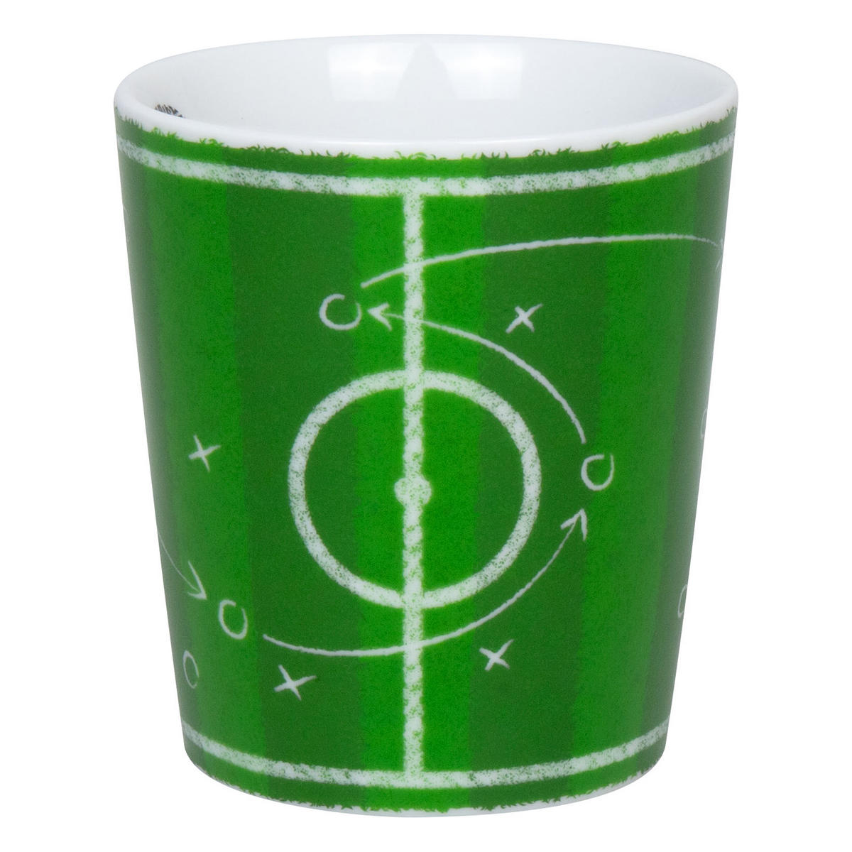 KAFFEEBECHER Fußball - Taktik - Naturfarben, Keramik (0.38L) - Könitz