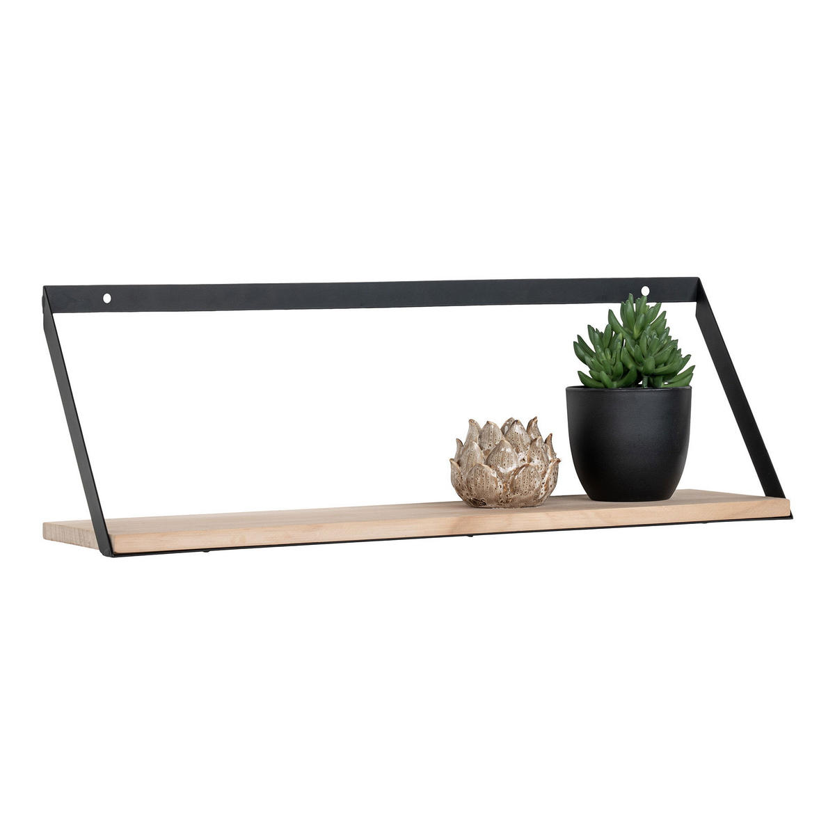 REGAL Basel Stahl, Kiefernholz Natur - Naturfarben, Holz (55/14/18cm) - tinkaro