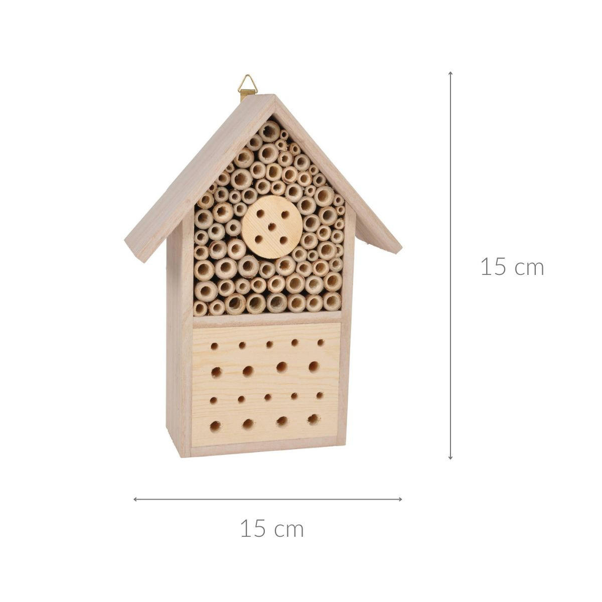 INSEKTENHAUS SANS 15/15 cm - Braun, Holz (8/23.5/15cm) - Douceur d´intérieur