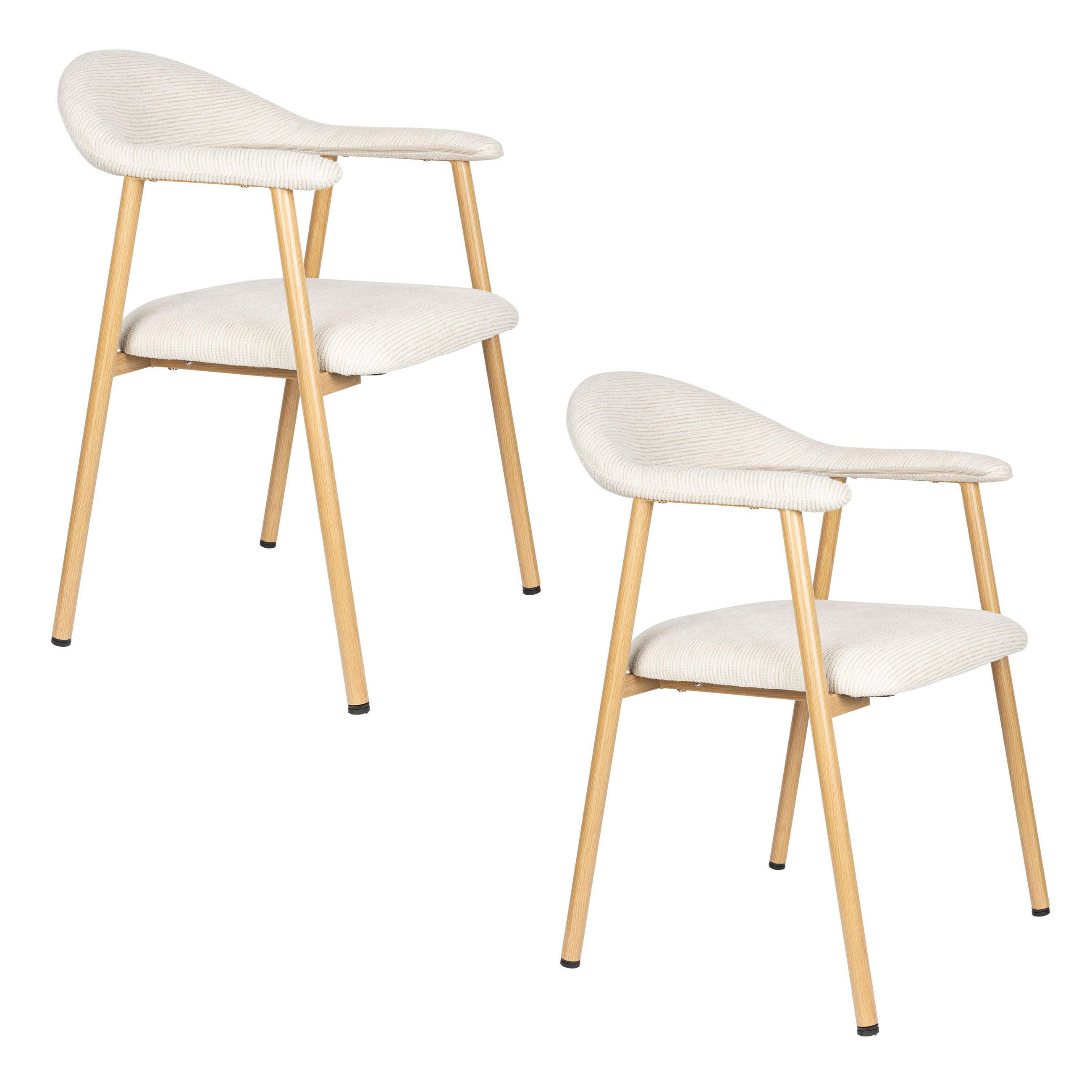 ESSZIMMERSTUHL Amy Beige - 2 er Set - Beige, Kunststoff (59/81.5/61cm) - Housecraft Living