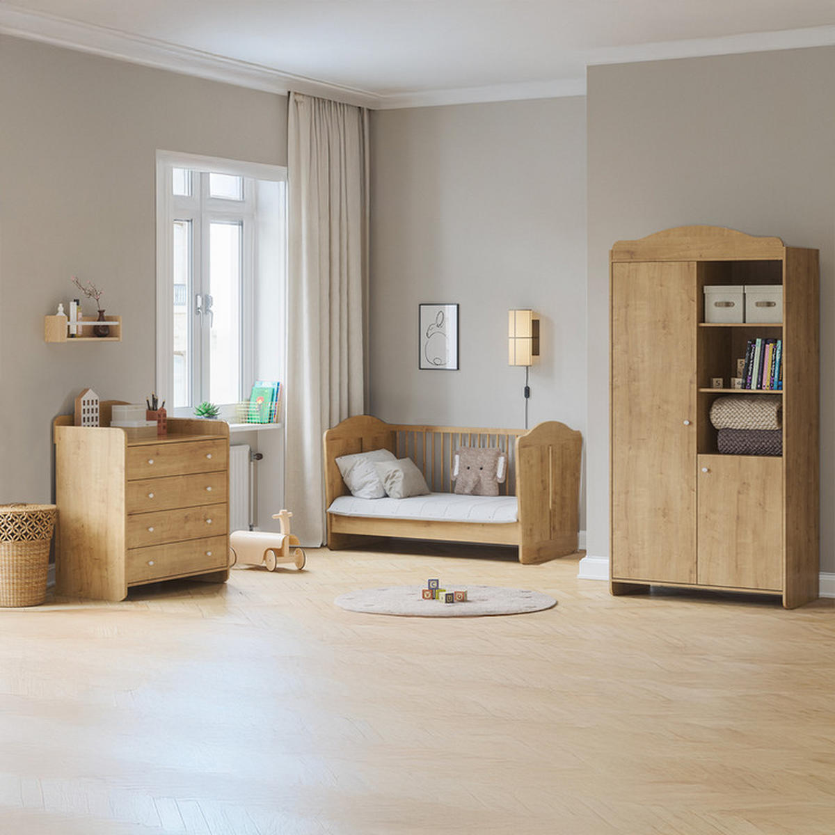 SKŘÍŇ 2DVEŘOVÁ Megeve Dřevo - hnědá, kompozitní dřevo (100/199/50.1cm) - Petits-meubles