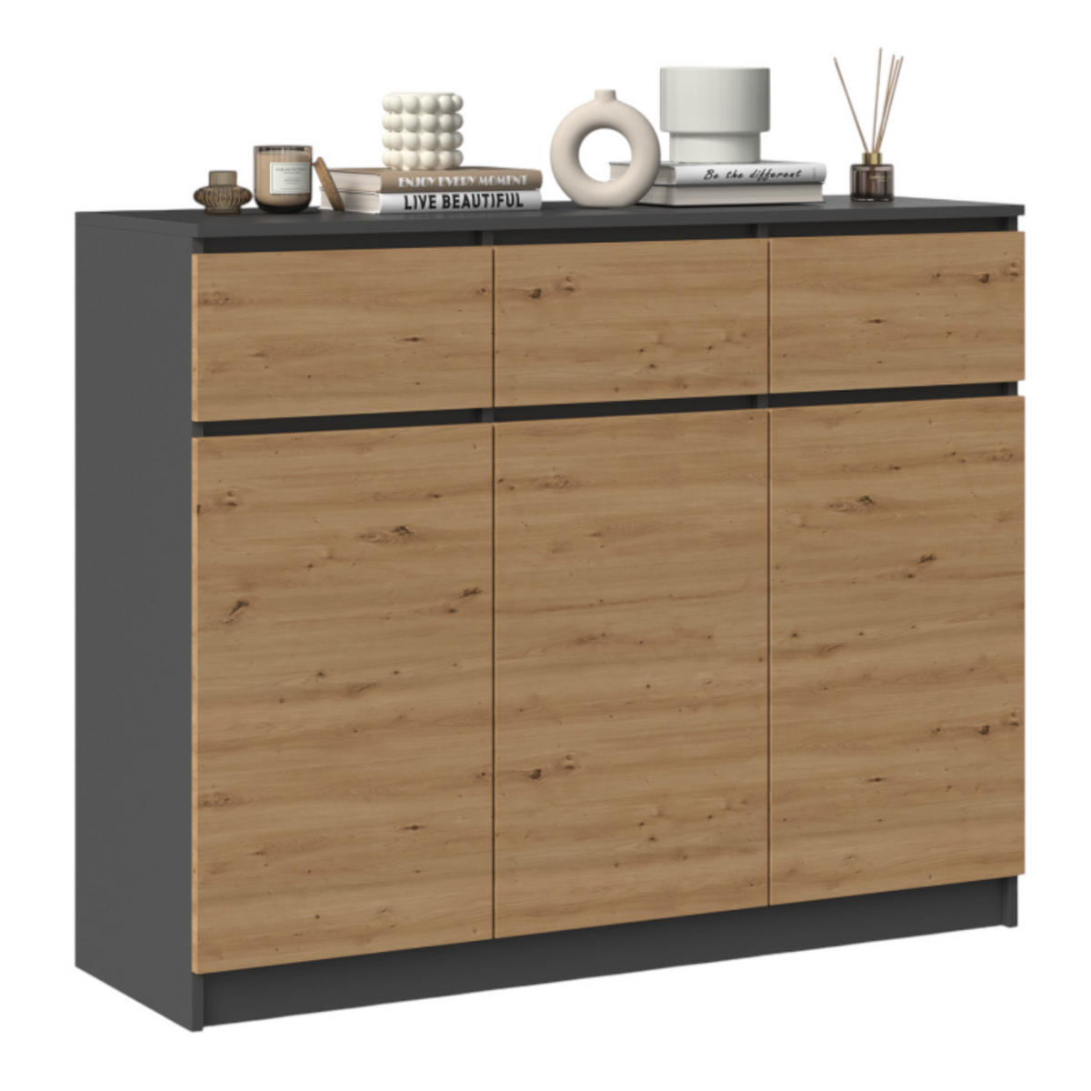 KOMMODE Artisan 120/97/40 - Eiche Artisan, Holzwerkstoff (120/97/40cm) - RAUMHIRSCH FURNITURE