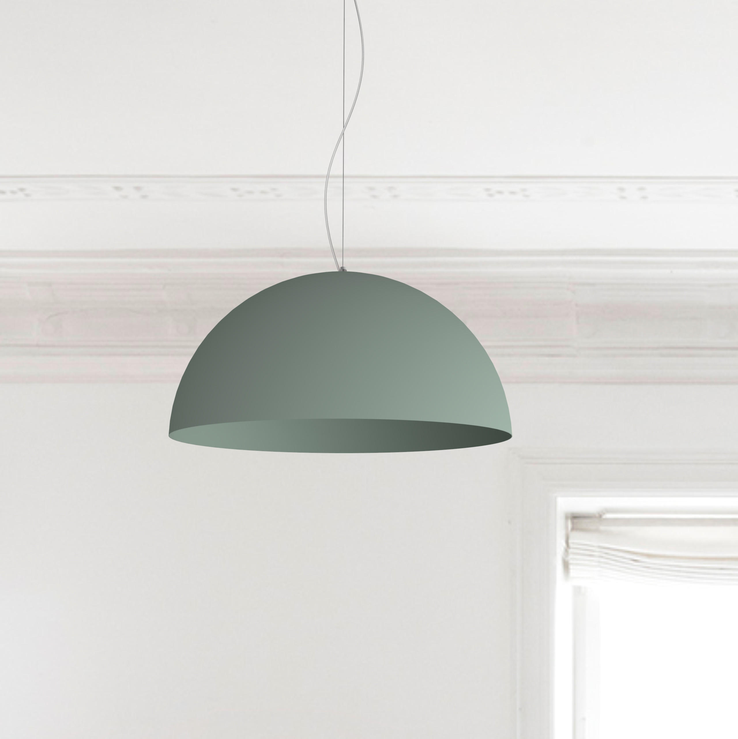HÄNGELEUCHTE - Grün, Metall (60/60/30cm) - Lumicom