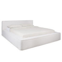 POLSTERBETT Tulu Hellbeige 140/200 cm Boucle mit Bettkasten - Beige, Textil/Metall (140/200cm) - wonello