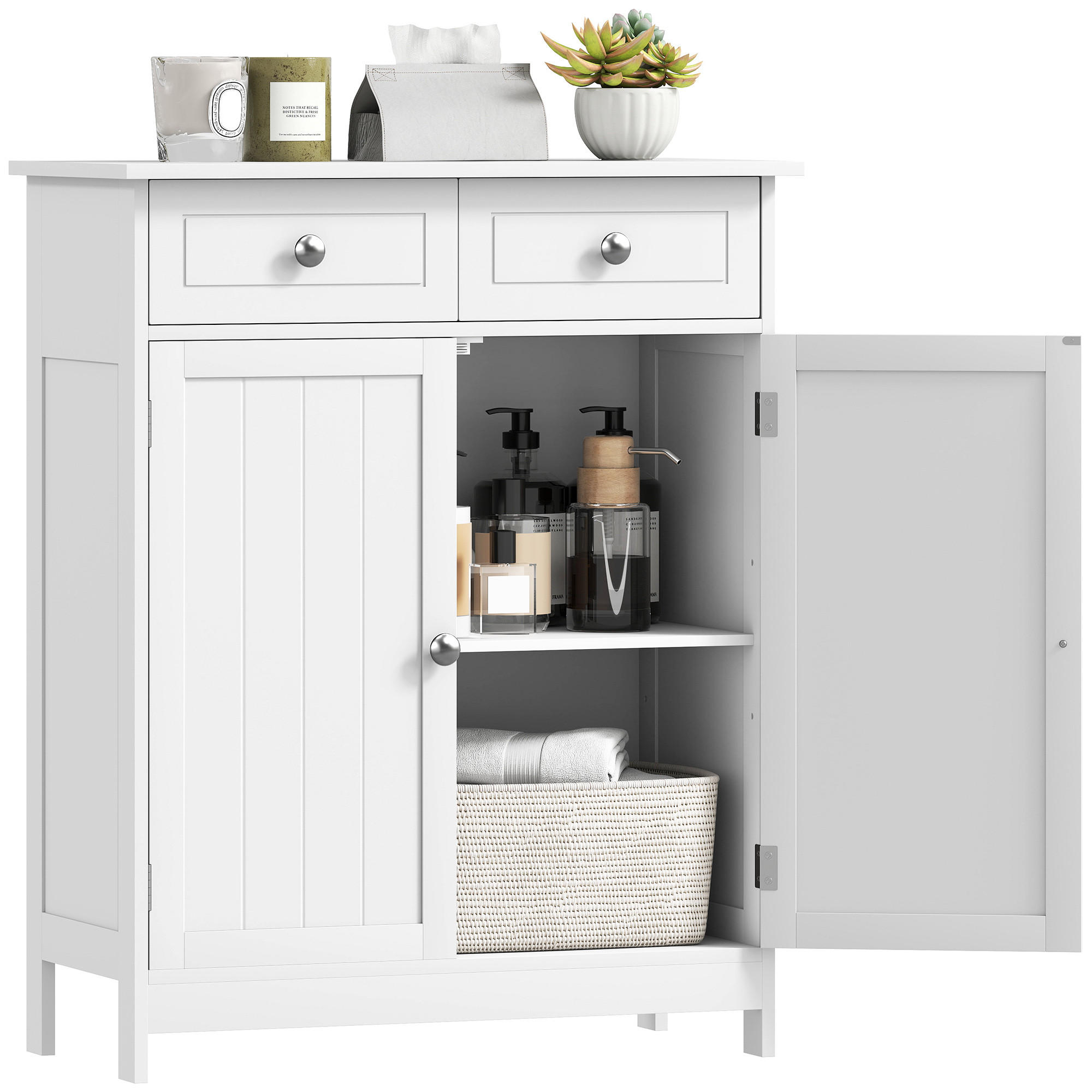 MIDISCHRANK DE-17353 Weiß - Weiß, Holzwerkstoff (30/75/60cm) - ComfortXL
