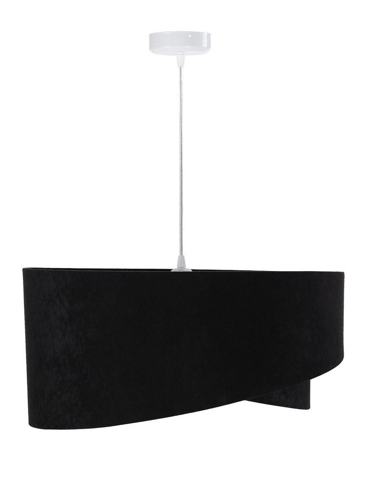 HÄNGELEUCHTE Schwarz 50/23 cm - Weiß, Kunststoff (50/1.3/23cm) - ONZENO