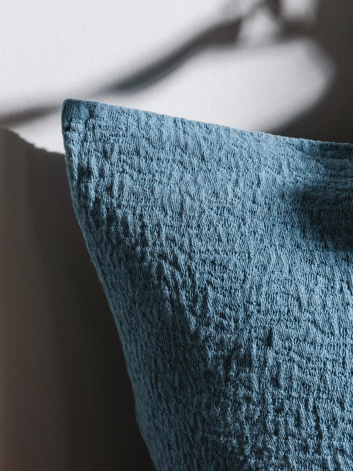 KISSENBEZUG Carmo Blau 45/45 cm - Blau, Textil (45/45cm) - benuta