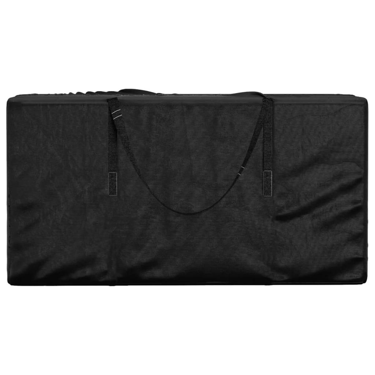 AUFBEWAHRUNGSTASCHE Für Gartenkissen 150/75/75 Cm Polyethylen - Schwarz, Kunststoff (150/75/75cm) - vidaXL