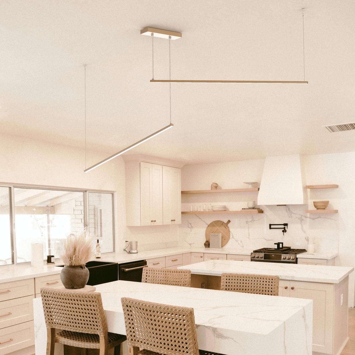 LED-HÄNGELEUCHTE - Goldfarben, Metall (2/100/2cm) - Lumicom