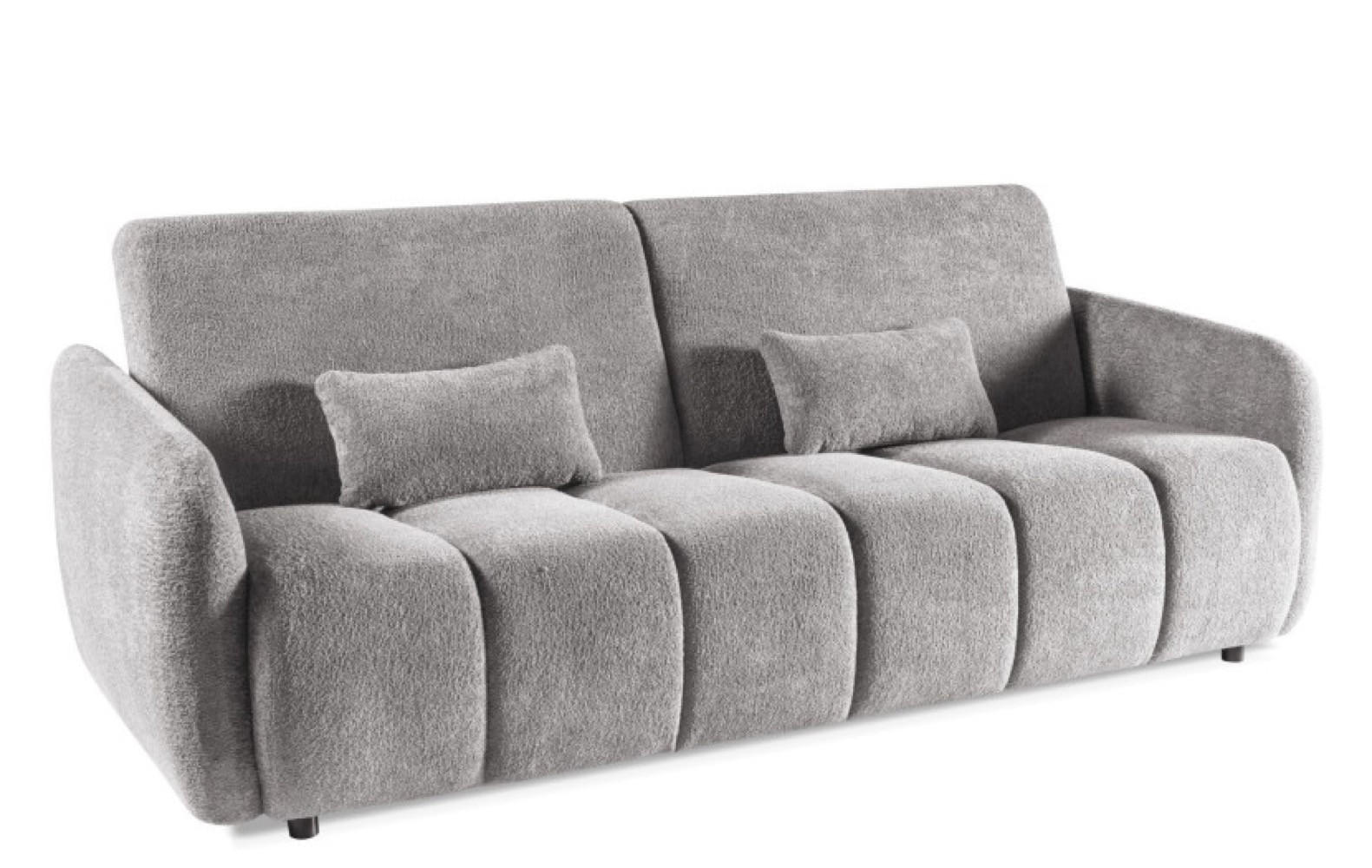 SOFA Grau Piko Mit Schlaffunktion - Grau, Holzwerkstoff (225/93/100cm) - Sepro Meble
