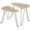 BEISTELLTISCHE 2er Set Richmond,stapelbar,Industrial Holz hell - Naturfarben, Holzwerkstoff (60/38/48cm) - tectake
