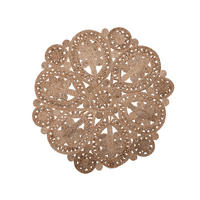 TEPPICH geflochten Bucak 120/120 cm - Beige, Naturmaterialen (120/120cm) - Beliani
