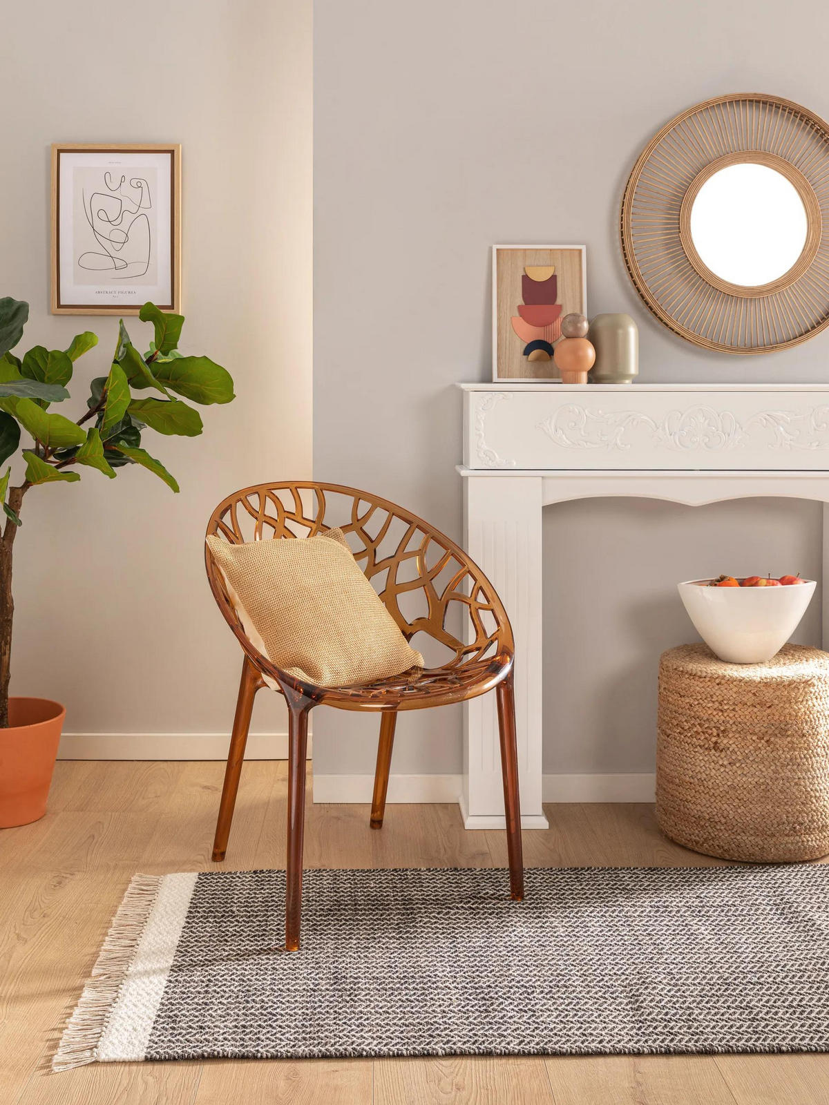 WOLLTEPPICH-LÄUFER Kim Schwarz/Weiß 70x200 cm - Schwarz, Naturmaterialien/Textil (70/200cm) - benuta Pure