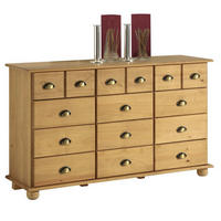 KOMMODE COLMAR - Kieferfarben, Holz (134/80/39cm) - IDIMEX