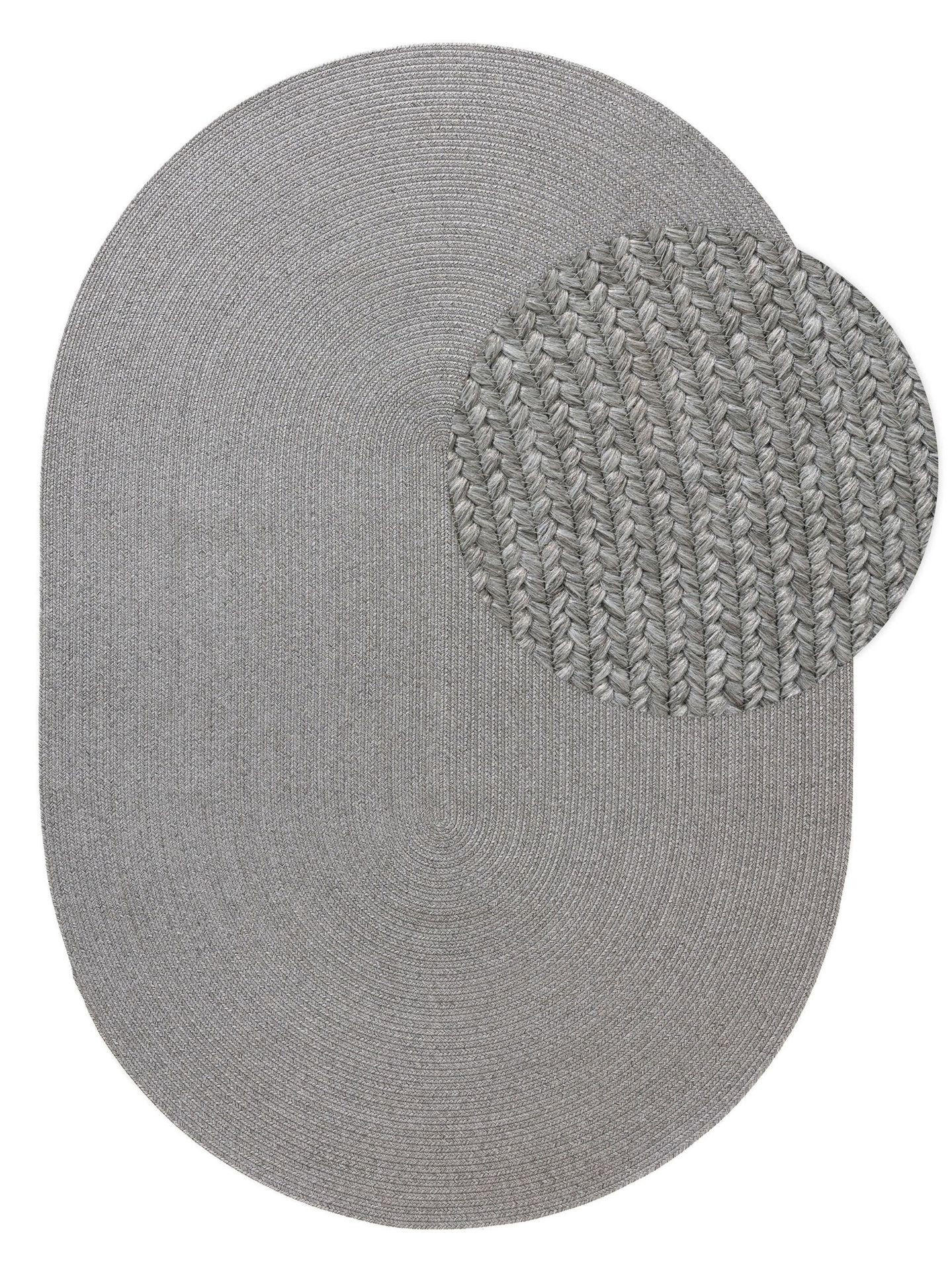 OUTDOORTEPPICH Nandi Grau 160x230 cm - Grau, Kunststoff/Textil (160/1cm) - KUNSTLOFT