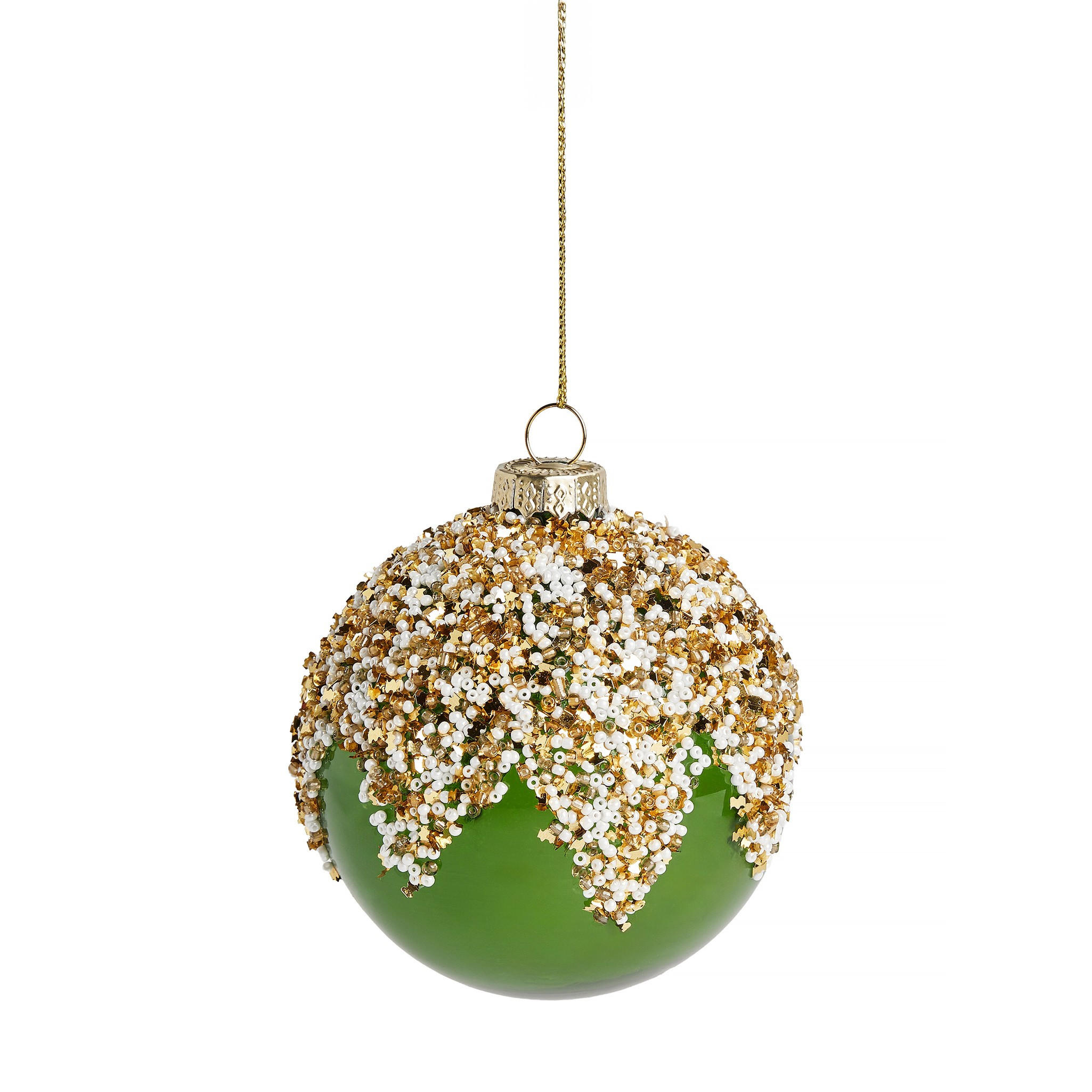 WEIHNACHTSKUGEL Glas BROUGH, Ø80 mm, Grün, Christbaumkugeln, Weihnachtsdeko Xmas, Christmas Deko - Grün, Glas (8/8/8cm) - home&you