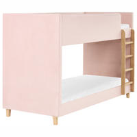 PAT ÎNALT catifea 90/200 cm roz pastel Chocques - roz aprins, material textil (97/143/214cm) - Beliani