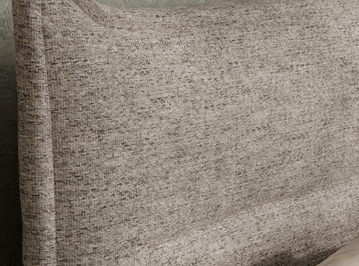 BOXSPRINGBETT Pelino 140/200 cm, in Hellbraun, Bettkasten, Matratze, Topper - Hellbraun/Schwarz, Holz/Holzwerkstoff (140/200cm) - Maison de Reve