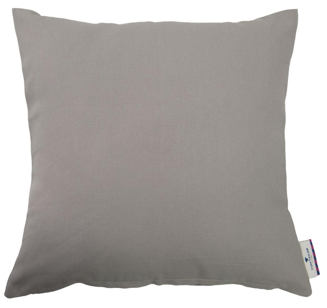 ZIERKISSENHÜLLE Dove grau 50x50cm - Grau, Textil (50/50cm) - Tom Tailor