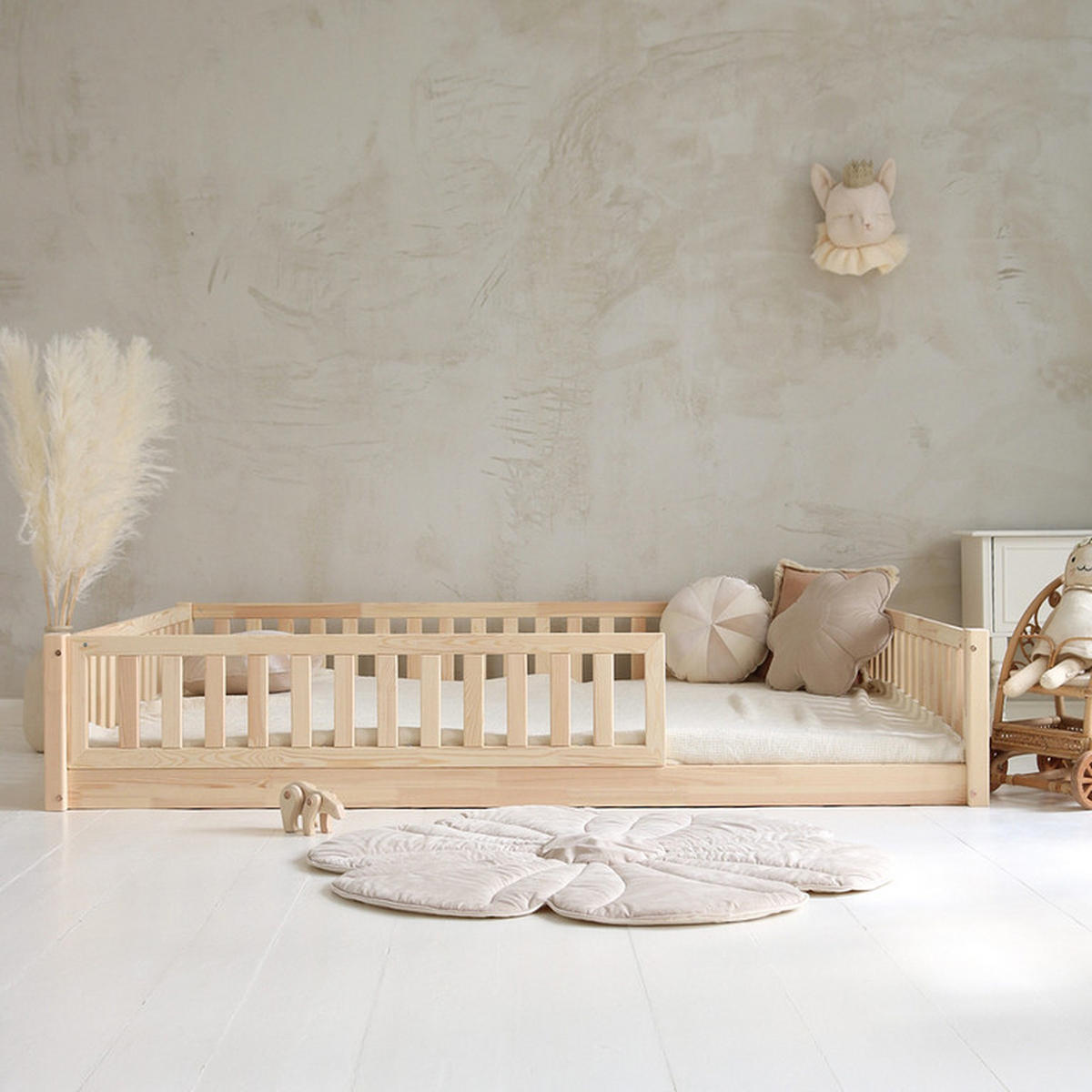 POSTEL 140/200 Agnès Přírodní dřevo - hnědá, dřevo (140/200cm) - Petits-meubles