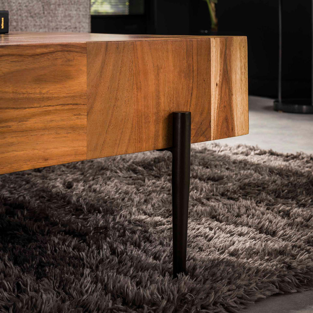 COUCHTISCH Blocks Braun 90/90/35 cm - Braun, Holz (90/90/35cm) - Hoyz Collection