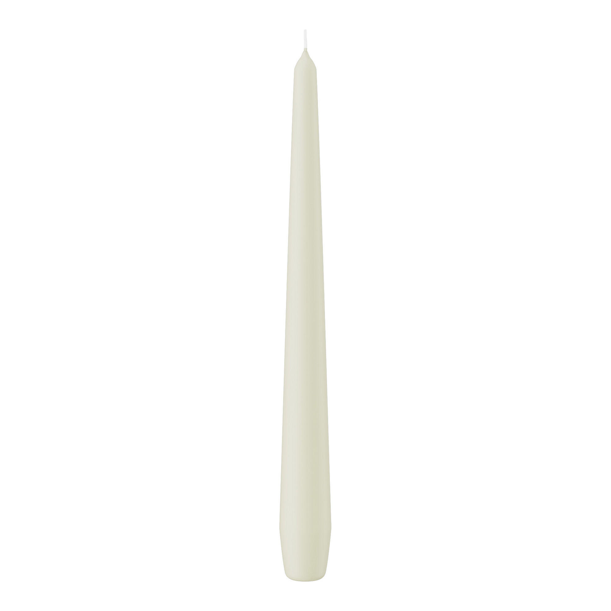 SPITZKERZEN Elfenbein 250 x 25 mm, 12 Stück - Beige, Paraffin (2.5/25/25cm) - Wiedemann Kerzen
