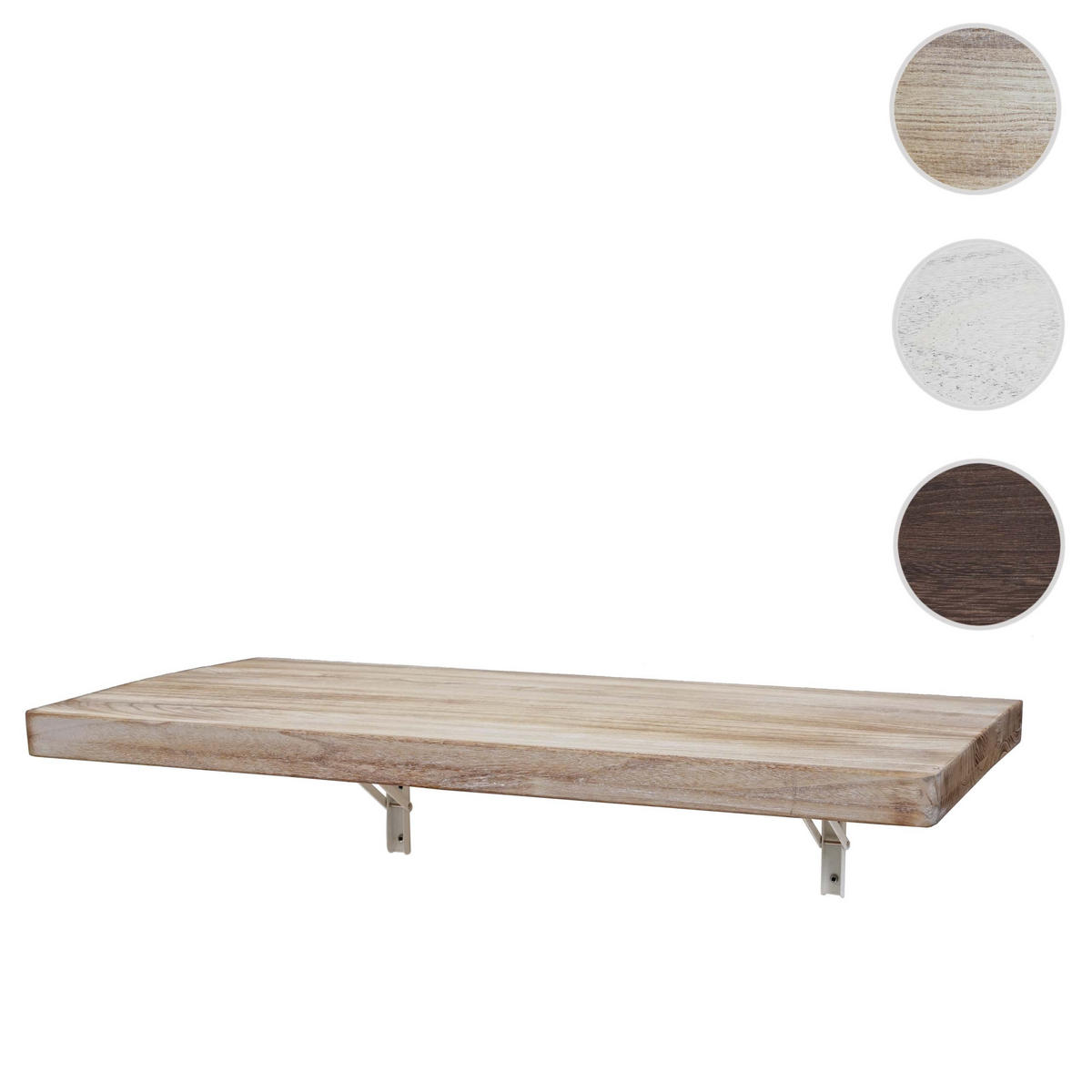 WANDTISCH KLAPPBAR rechteckig Braun, Beige - Beige/Braun, Holz (120/20/60cm) - MCW