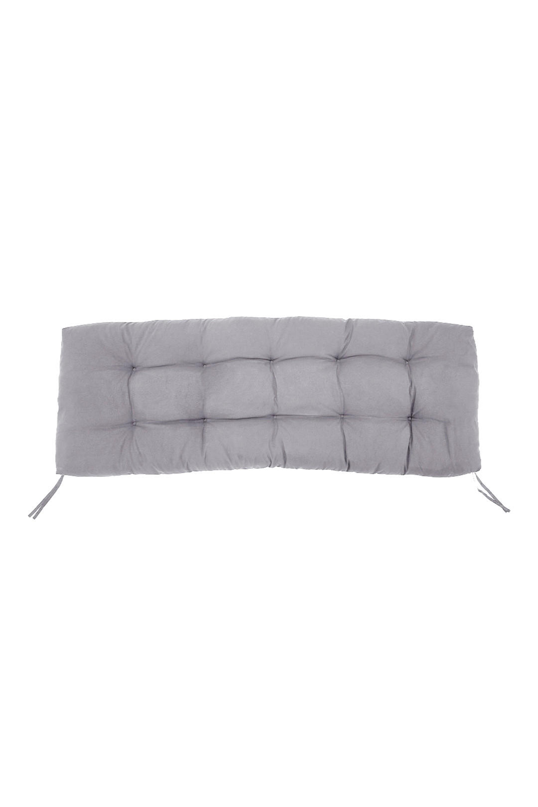 SITZKISSEN für Gartenbänke aus Polyester PP-Baumwolle in Hellgrau Leicht und tragbar 120 cm B x 50 cm T - Grau, Textil (50/40/120cm) - Livingandhome