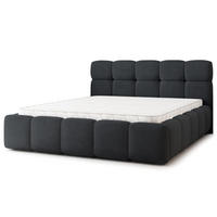 POLSTERBETT FARU SR 180x200 cm mit Bettkästen - Schwarz - Schwarz, Holz (180/200cm) - MASSENO