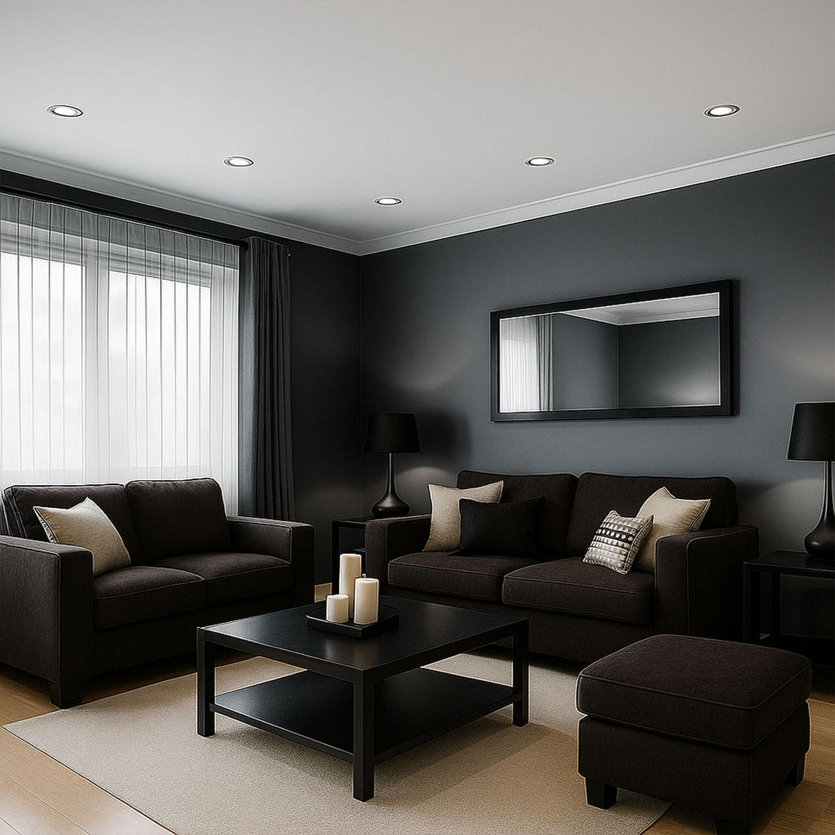 LED DECKENLEUCHTE Silber Aluminium 6er Set - Silberfarben, Metall (8.3/8.3/6cm)