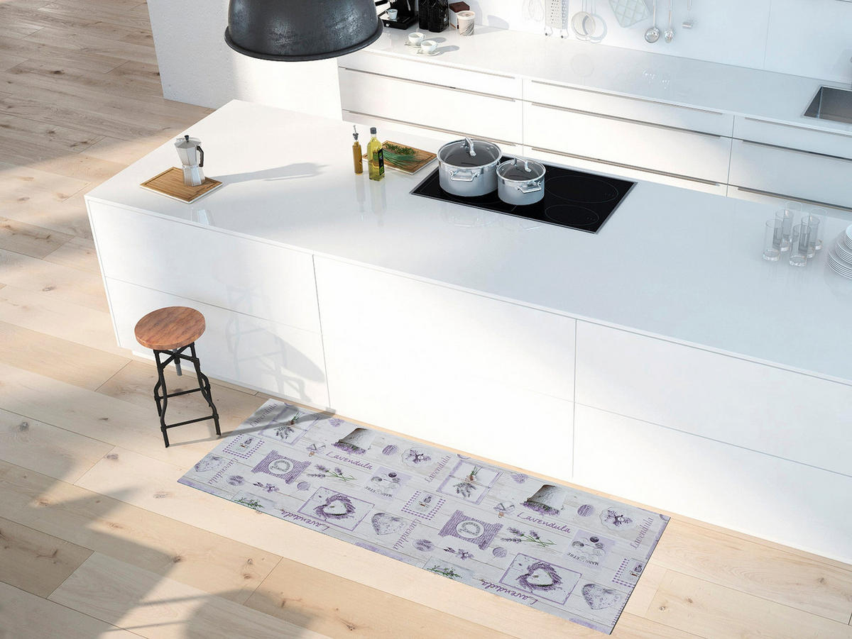 KÜCHENTEPPICH Violett Sally 48/200 cm - Flieder, Kunststoff/Textil (48/200cm) - Atticgo