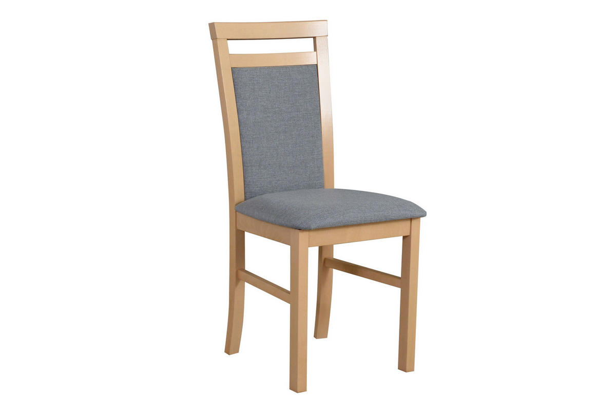 STUHL 2er Set MILANO 5 sonoma - Fango/Sonoma Eiche, Holz (43/93/40cm) - Leaf Design
