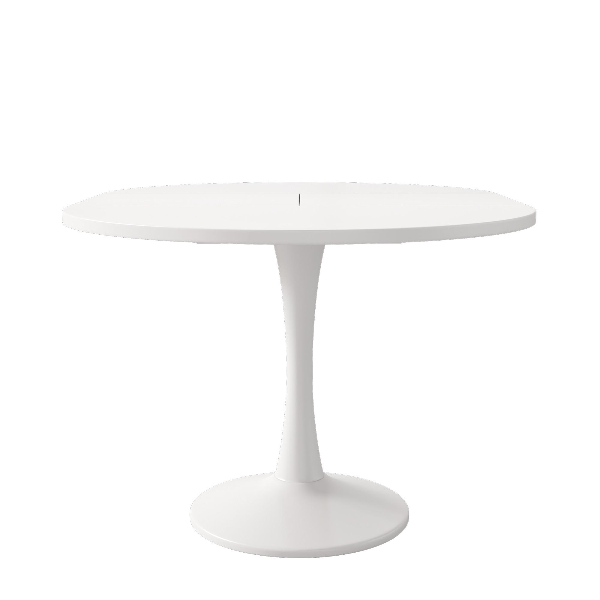 AUSZIEHTISCH Weiß 100-140/100/75 cm - Weiß, Holz (100/100/75cm) - PANGIVO