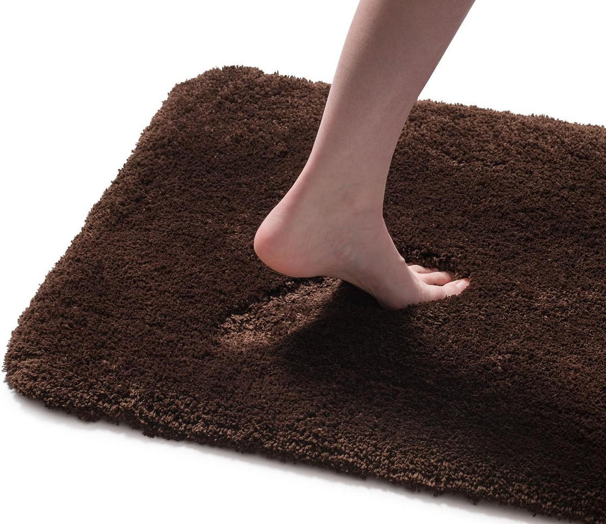 BADTEPPICH Deluxe DUNKELBRAUN 70X120CM - Dunkelbraun, Textil (120/70cm)