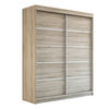 SCHWEBETÜRENSCHRANK 180 CM TREND Farbe: Sonoma , sonoma , sonoma - Braun, Holzwerkstoff (180/215/59.5cm) - A&J MöbelLand