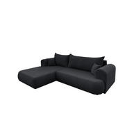 ECKSOFA Anike In Now Or Never - Schwarz, Holzwerkstoff/Textil (260/173cm) - Fun Möbel