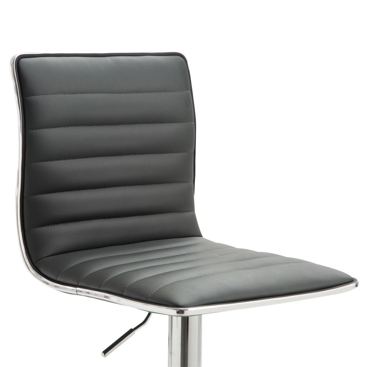 BARHOCKER ROCA 2ER-SET - Grau, Textil/Metall (40/114/47cm) - IDIMEX