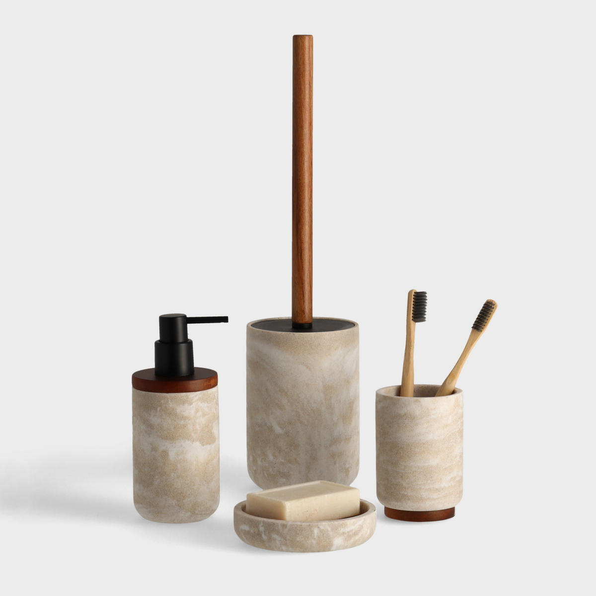 SEIFENSPENDER Arkano - Beige, Kunststoff (7.5/17/7.5cm) - home&you