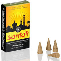 RÄUCHERKERZEN Santali Pfeffer Zitrus 20er Packung - Multicolor, Holz (0.1/1/0.1cm) - Crottendorfer